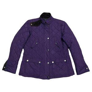 LAUREN Ralph Lauren Petite Luxury Designer Padded Bomber Jacket Large Petite
